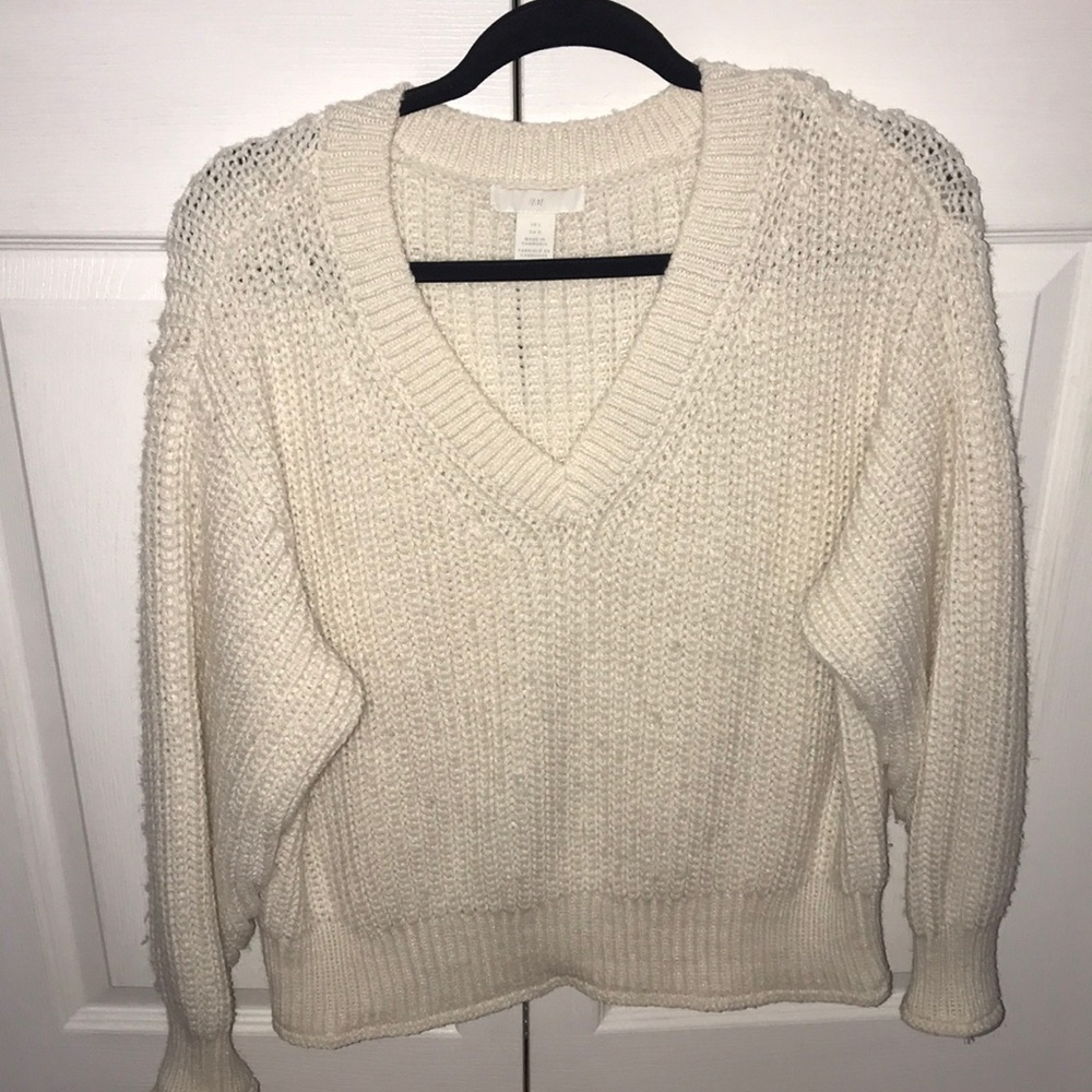H&M Off White Sweater